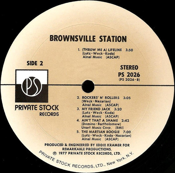 Brownsville Station : Brownsville Station (LP, Album)