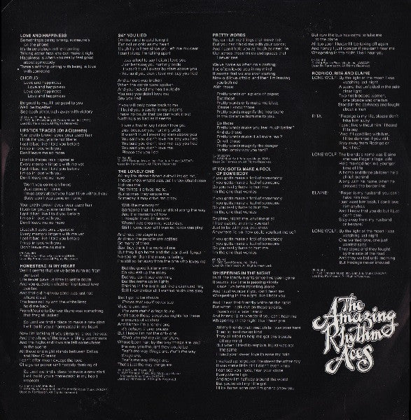 The Amazing Rhythm Aces : Amazing Rhythm Aces (LP, Album)