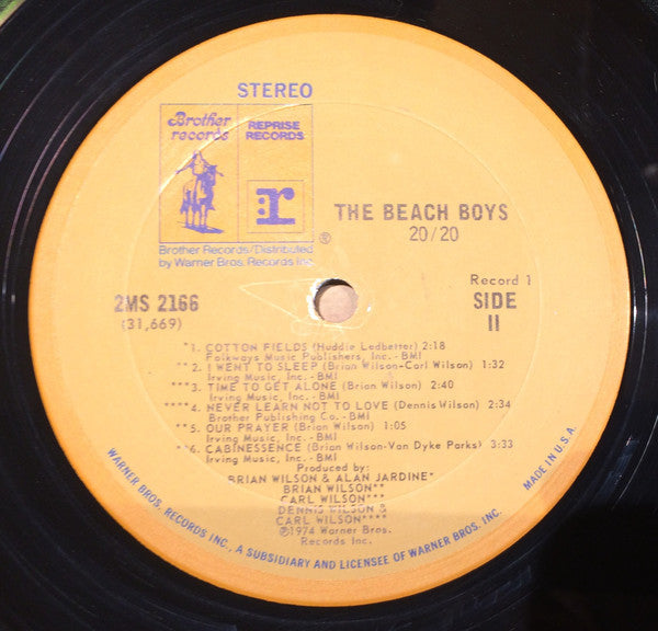 The Beach Boys : Wild Honey & 20/20 (2xLP, Album, Comp, Ter)