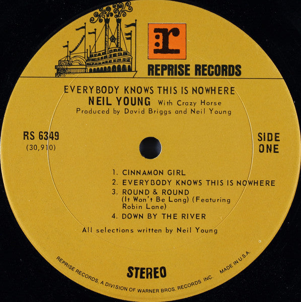 Neil Young With Crazy Horse : Everybody Knows This Is Nowhere (LP, Album, RP, Ter)