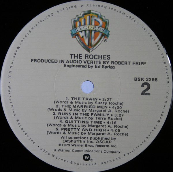 The Roches : The Roches (LP, Album, Jac)