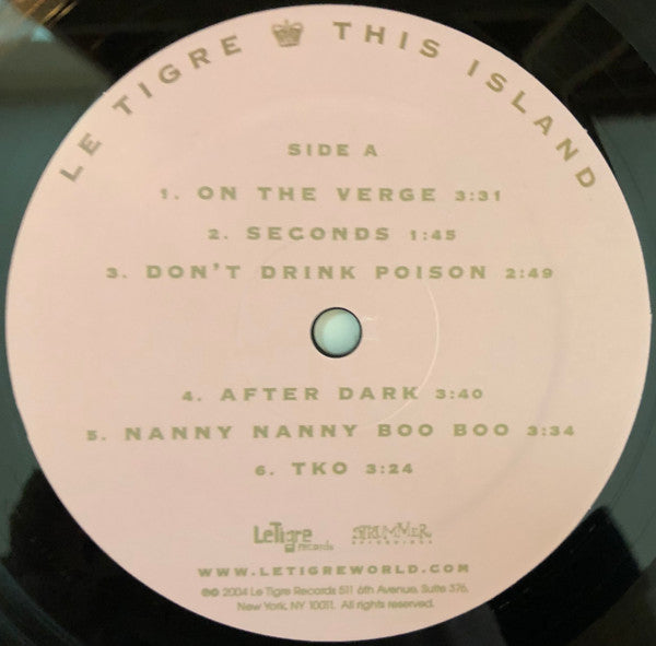 Le Tigre : This Island (LP, Album)