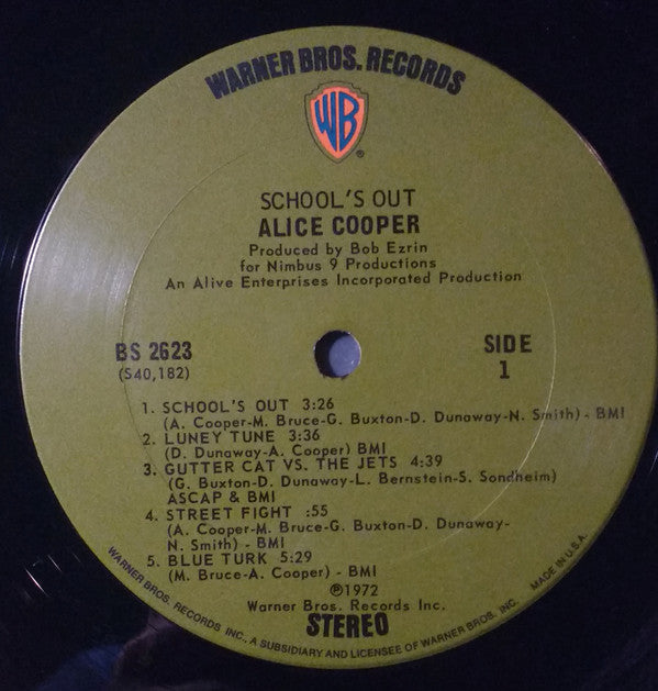 Alice Cooper : School's Out (LP, Album, RP, Ter)