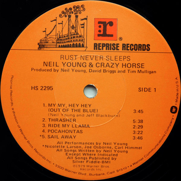 Neil Young & Crazy Horse : Rust Never Sleeps (LP, Album, Los)