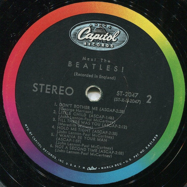 The Beatles : Meet The Beatles! (LP, Album, Scr)