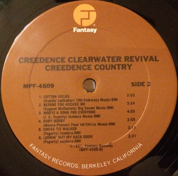 Creedence Clearwater Revival : Creedence Country (LP, Comp, Club, CRC)