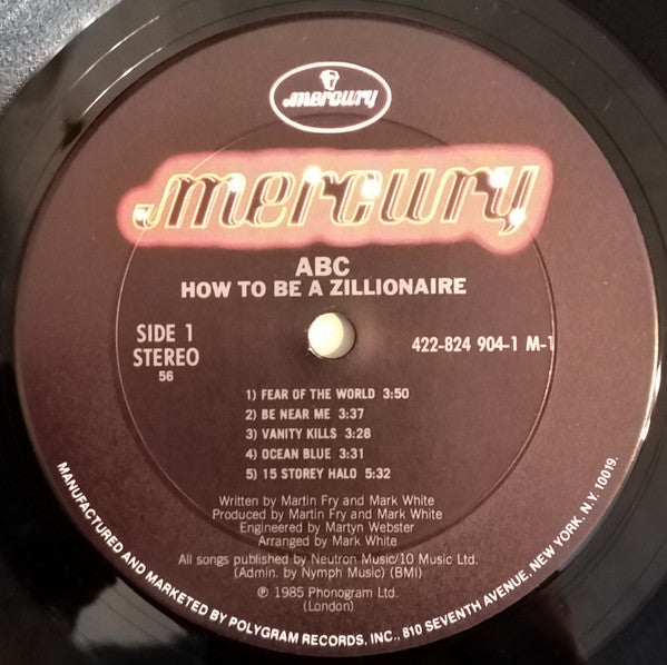ABC : How To Be A Zillionaire! (LP, Album, 56)