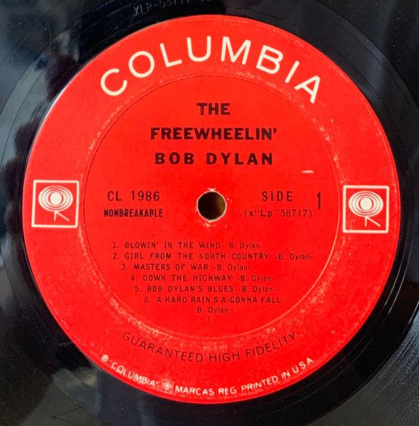 Bob Dylan : The Freewheelin' Bob Dylan (LP, Album, Mono, San)