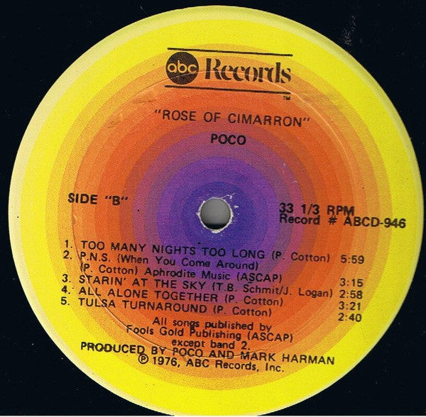Poco (3) : Rose Of Cimarron (LP, Album)