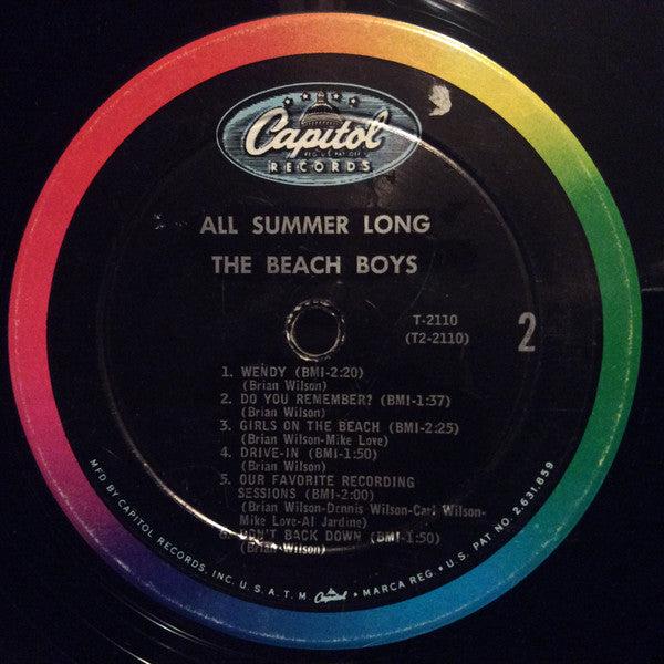 The Beach Boys : All Summer Long (LP, Album, Mono, Wad)