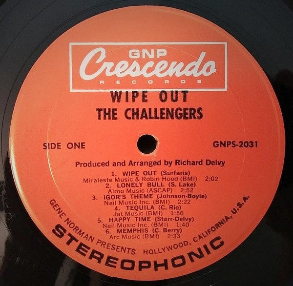 The Challengers : Wipe Out (LP, Album)