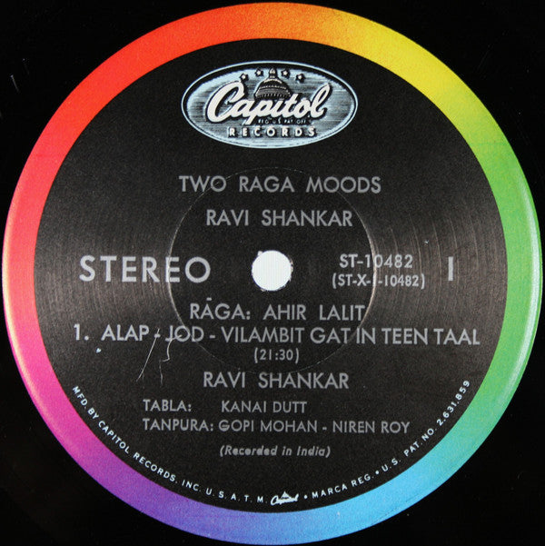 Ravi Shankar : Two Rāga Moods (LP, Album)
