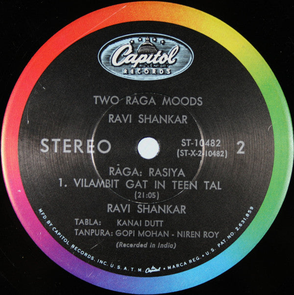 Ravi Shankar : Two Rāga Moods (LP, Album)