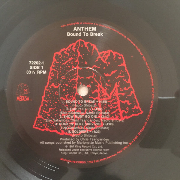 Anthem (4) : Bound To Break (LP, Album)