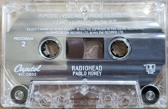 Radiohead : Pablo Honey (Cass, Album)