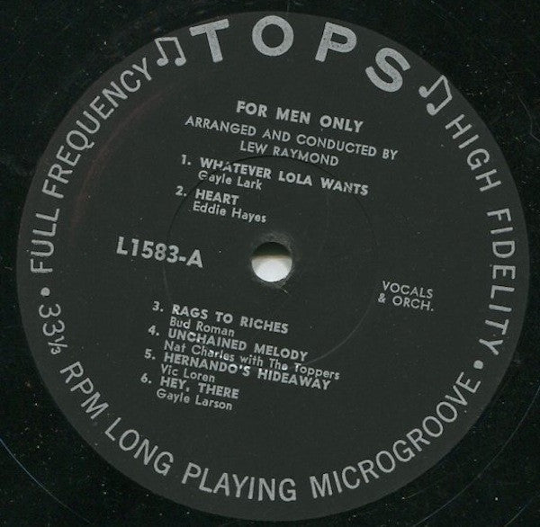 Lew Raymond : For Men Only (LP)