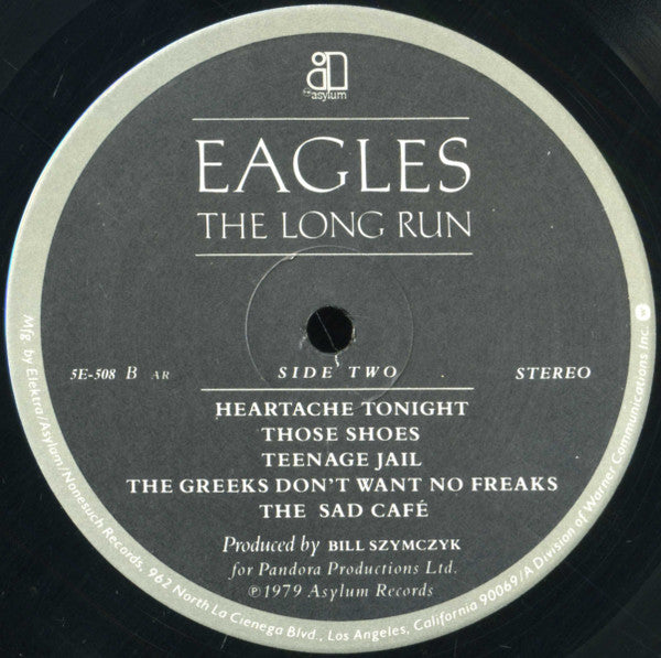 Eagles : The Long Run (LP, Album, AR,)