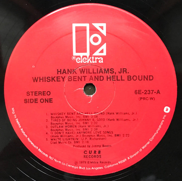 Hank Williams, Jr.* : Whiskey Bent And Hell Bound (LP, Album)