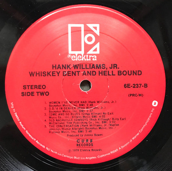 Hank Williams, Jr.* : Whiskey Bent And Hell Bound (LP, Album)