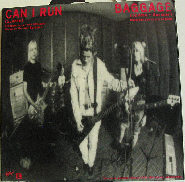 L7 : Can I Run (7", Promo)