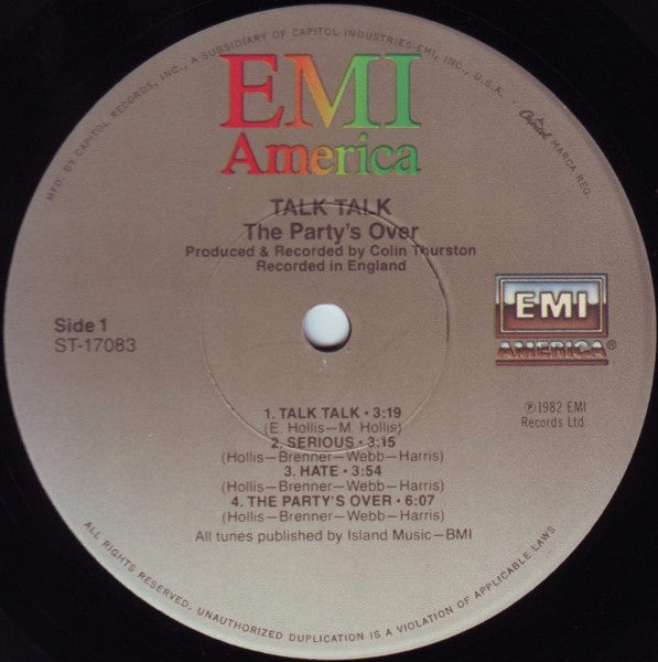 Talk Talk : The Party's Over (LP, Album, Jac)