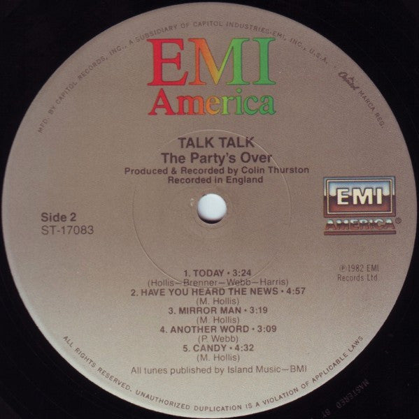 Talk Talk : The Party's Over (LP, Album, Jac)