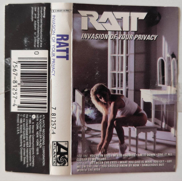 Ratt :  Invasion Of Your Privacy (Cass, Album, Cle)