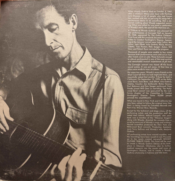 Various : A Tribute To Woody Guthrie Part One (LP, Album, San)