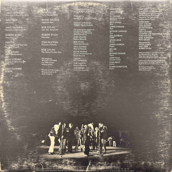 Various : A Tribute To Woody Guthrie Part One (LP, Album, San)