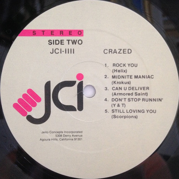 Various : Crazed - An All Out Metal Assault (LP, Comp)