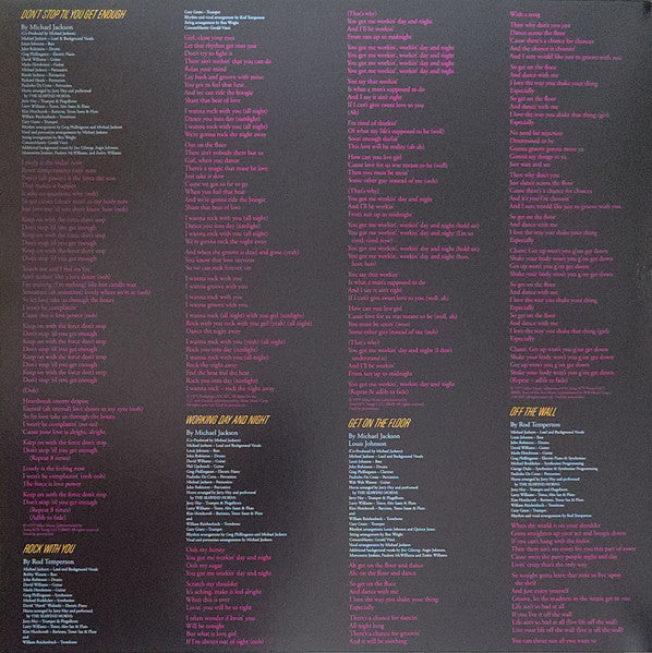 Michael Jackson : Off The Wall (LP, Album, RE, Gat)