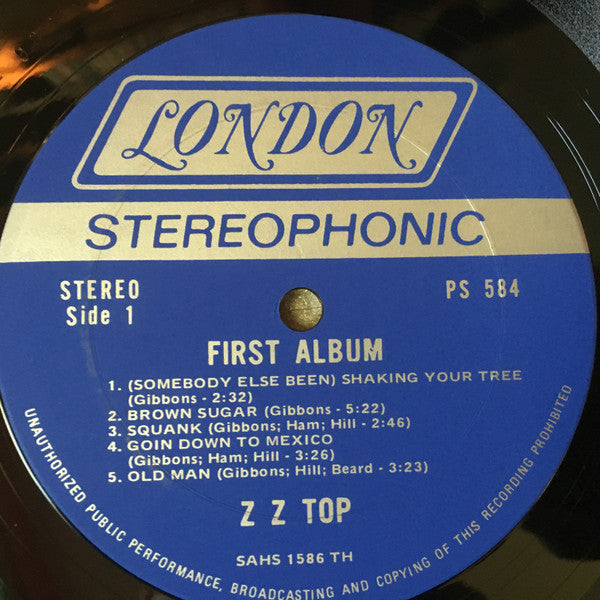 Z Z Top* : First Album (LP, Album, TH )