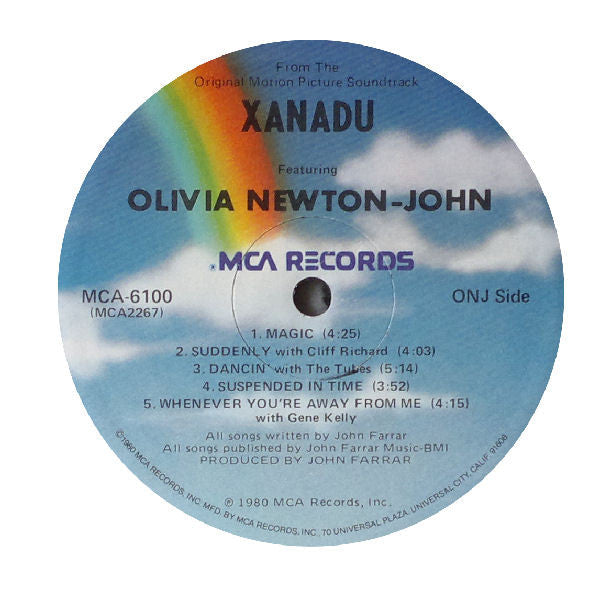 Olivia Newton-John / Electric Light Orchestra : Xanadu (From The Original Motion Picture Soundtrack) (LP, Album, RE)