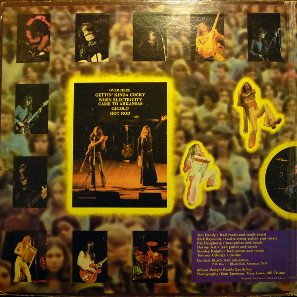 Black Oak Arkansas : Raunch 'N' Roll Live (LP, Album, PR )