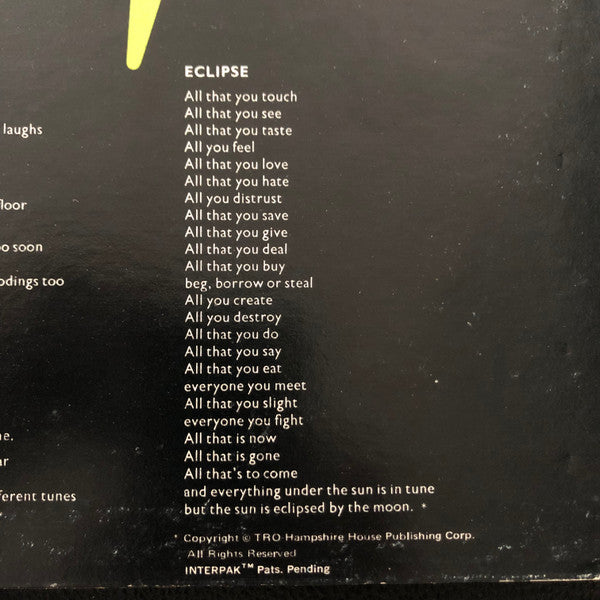 Pink Floyd : The Dark Side Of The Moon (LP, Album, Los)