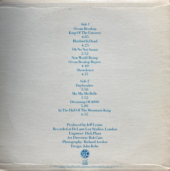 Electric Light Orchestra : On The Third Day (LP, Album, RE, Ter)