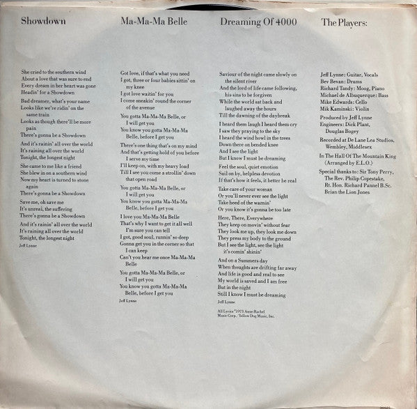 Electric Light Orchestra : On The Third Day (LP, Album, RE, Ter)