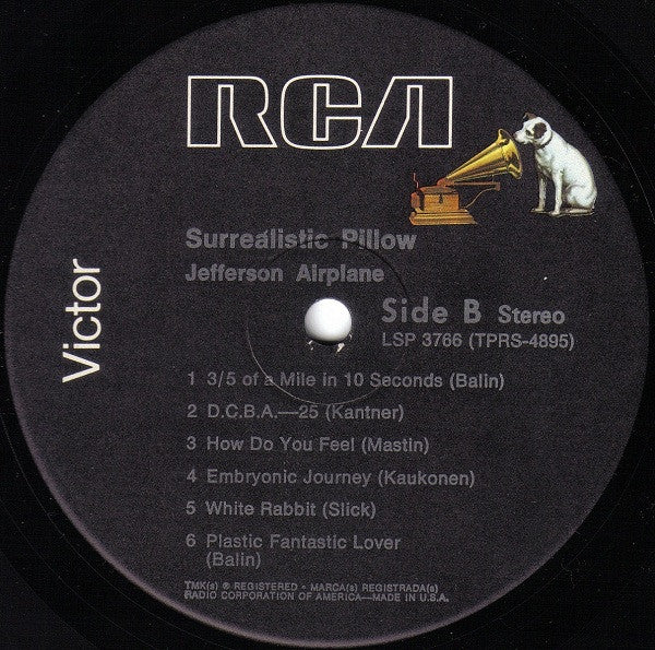 Jefferson Airplane : Surrealistic Pillow (LP, Album, RP, Ind)