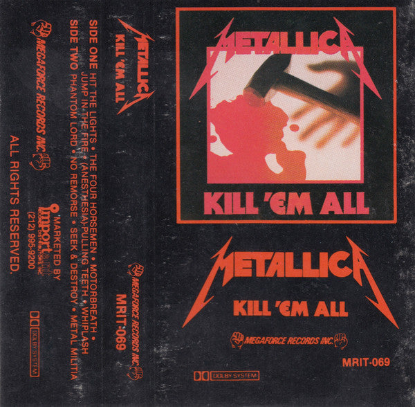 Metallica : Kill 'Em All (Cass, Album, RE, Cle)