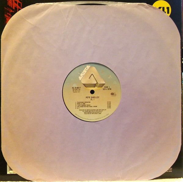Pete Shelley : XL•1 (LP, Album, Ind)