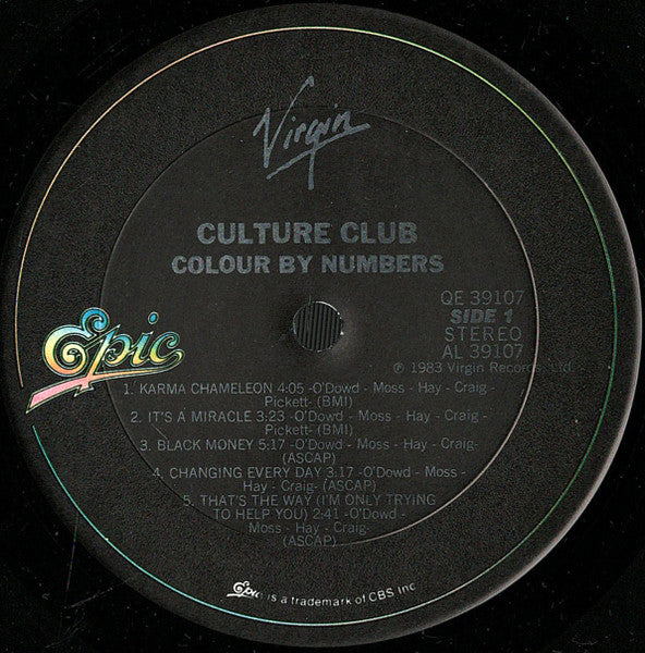 Culture Club : Colour By Numbers (LP, Album, Bla)