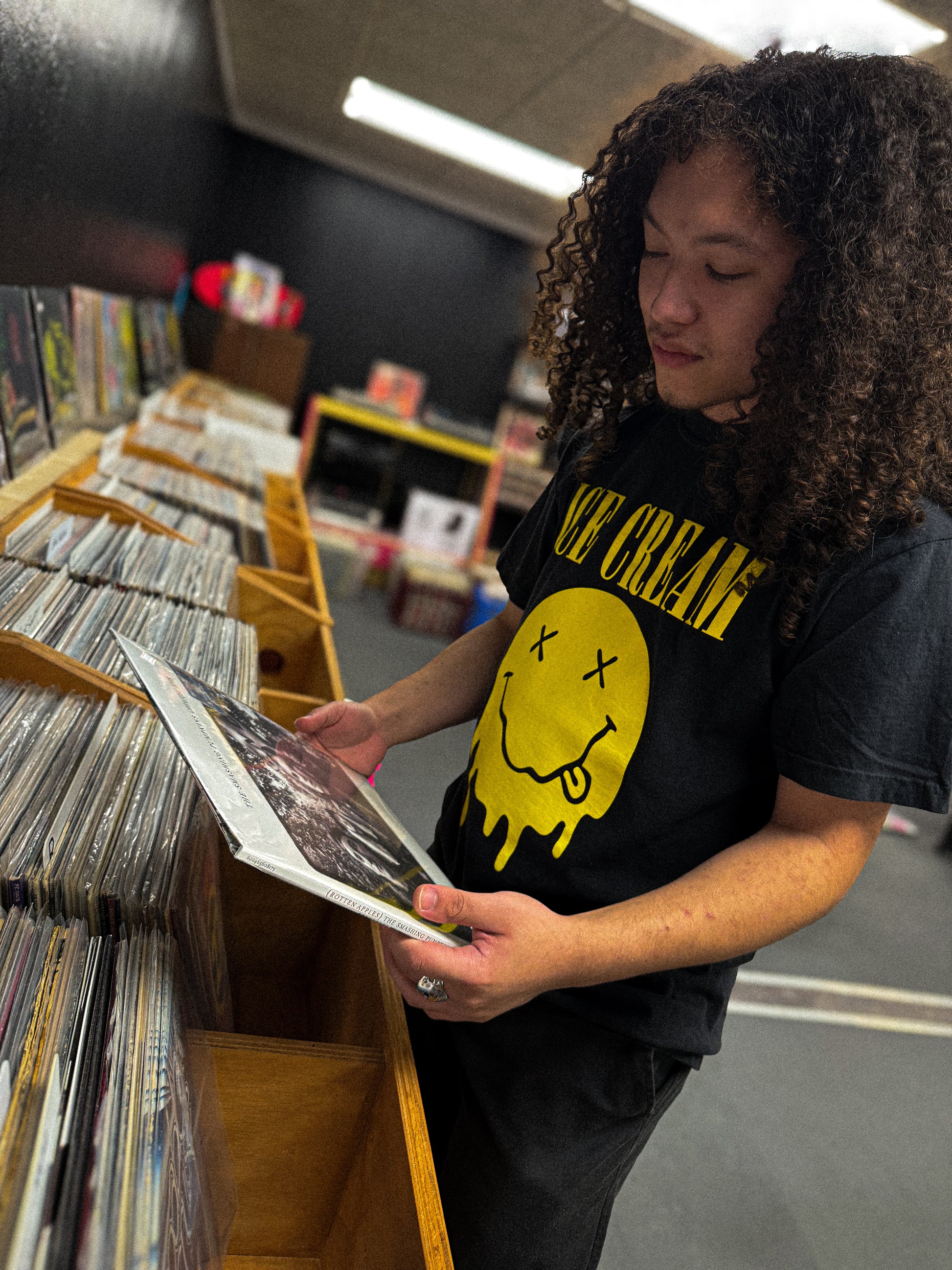 Ice Cream Record Store Whores T-Shirt | White
