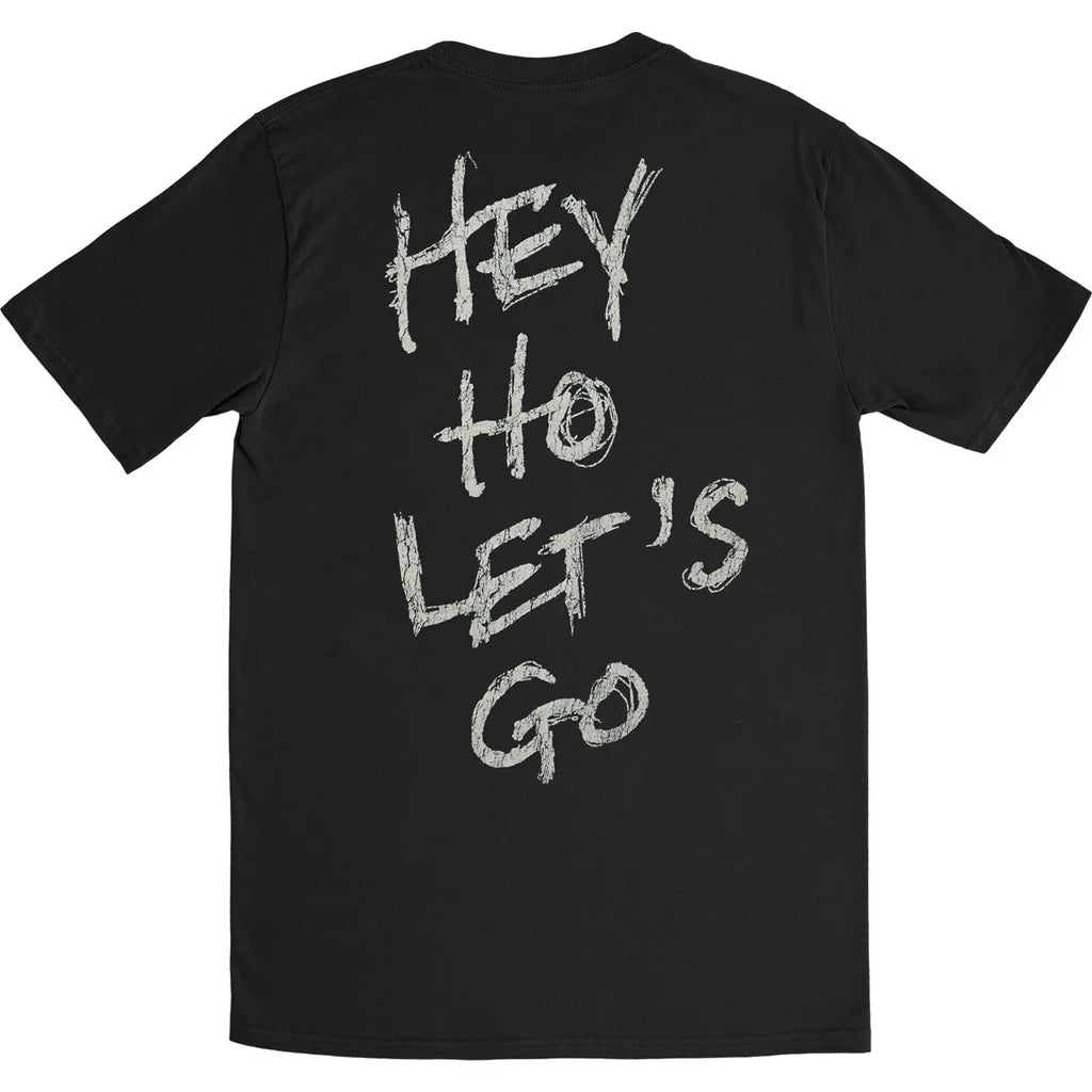 Ramones Seal Hey Ho Let's Go Back Print T-Shirt | Choose Size